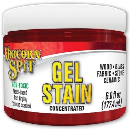 ECLECTIC PRODUCTS UNICORN SPIT Gel Stain and Glaze, Molly Red Pepper, 6 floz, Jar 5772002